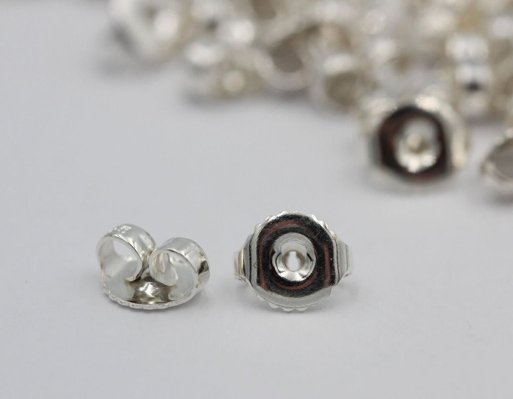 1 x  Flagel, Ohrmutter, ohrflagel, Ersatzteil, far Ohrstecker , 6,5 mm, Silber 925