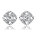 Edle Zirkonia Ohrstecker 925 Silber Ohrschmuck American Diamant Top Edel