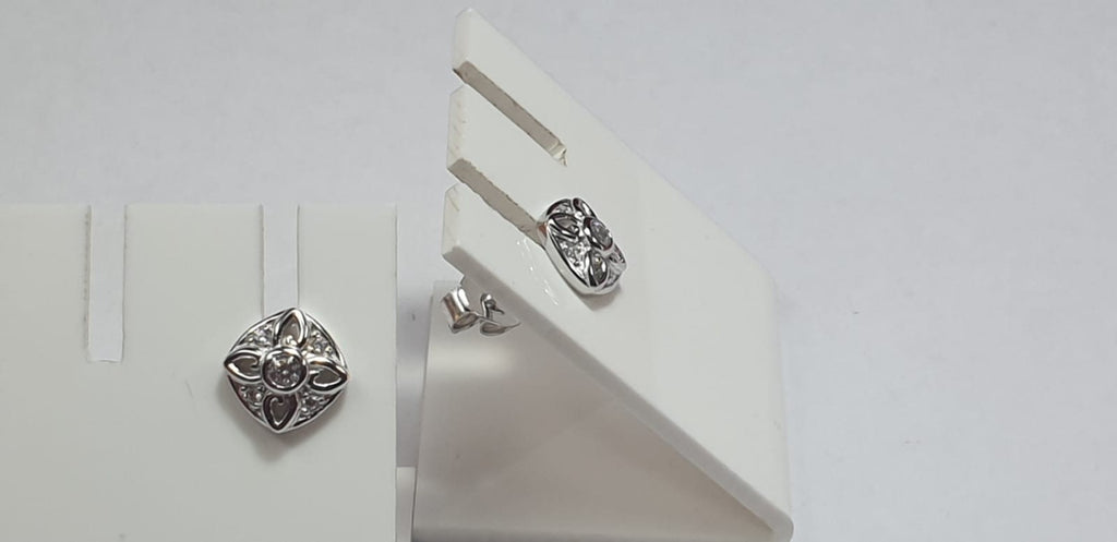 Edle Zirkonia Ohrstecker 925 Silber Ohrschmuck American Diamant Top Edel