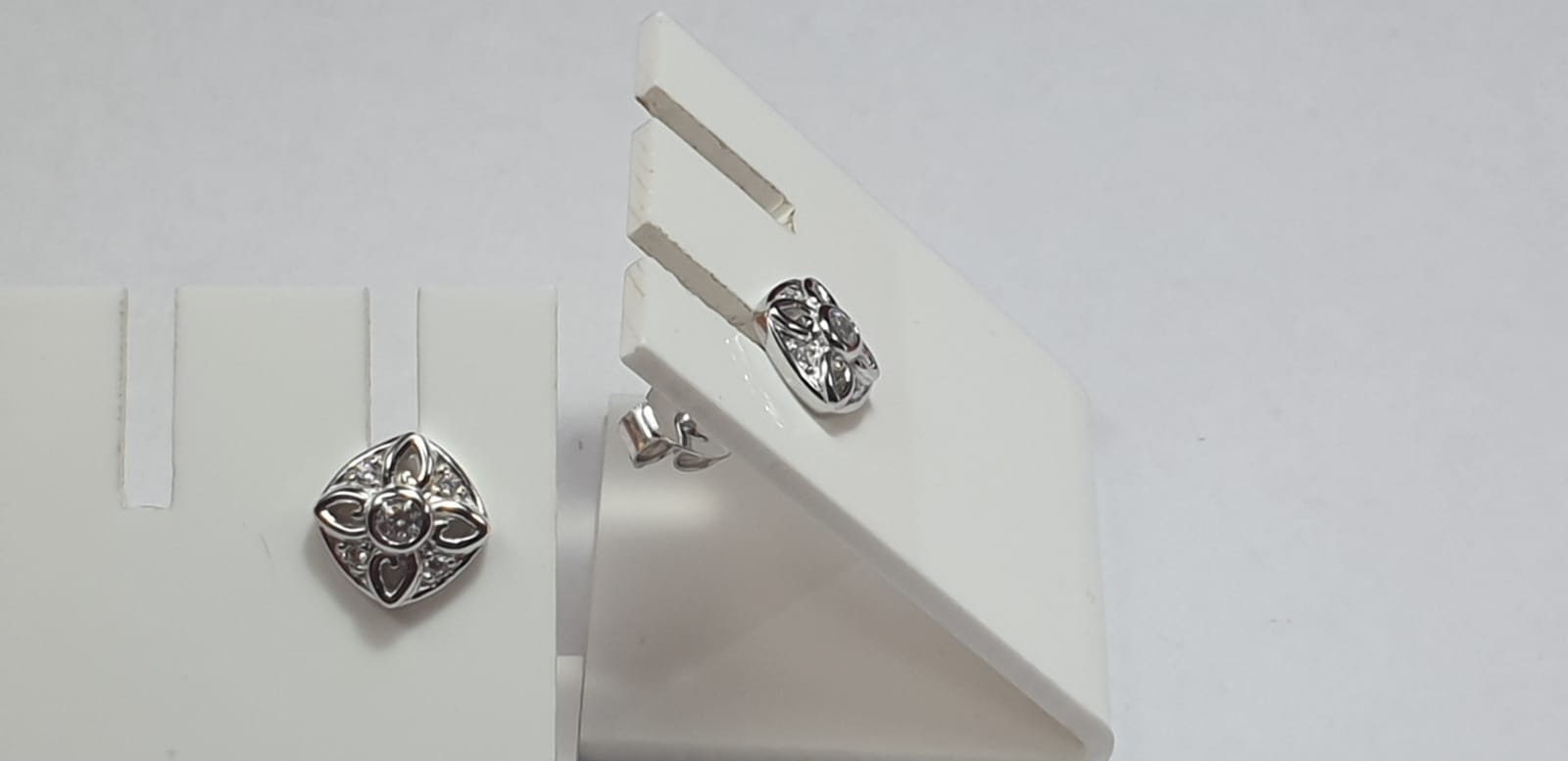 Edle Zirkonia Ohrstecker 925 Silber Ohrschmuck American Diamant Top Edel