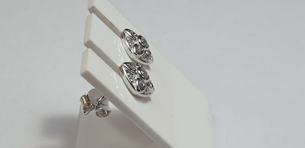 Edle Zirkonia Ohrstecker 925 Silber Ohrschmuck American Diamant Top Edel