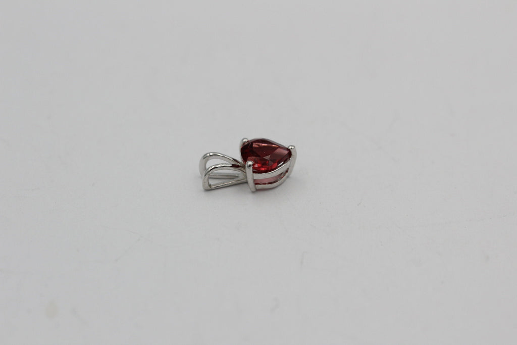 Edler 1,2 Carat Granat Anhänger 925 Silber Collier Kette  Schmuck Blutrot