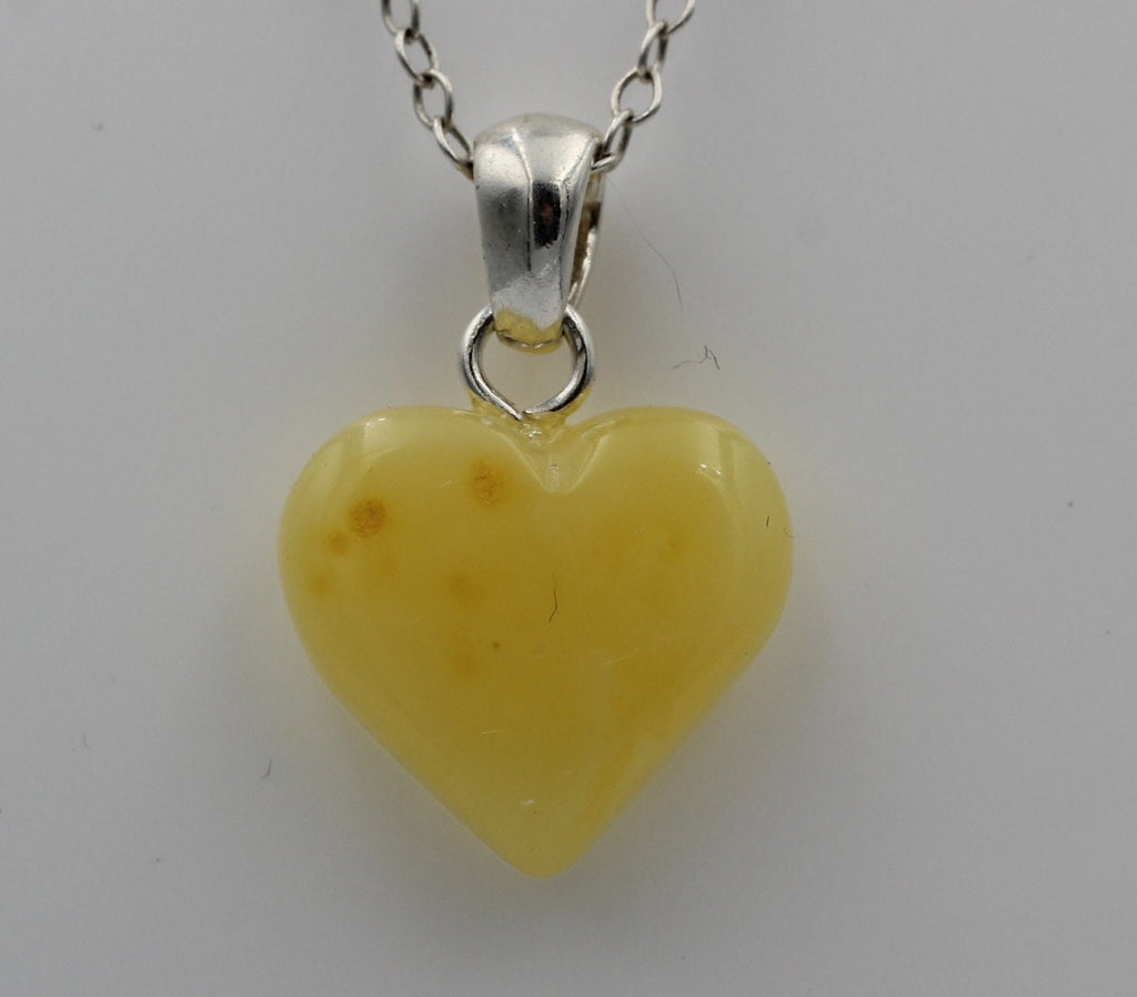 Bernstein Herz 925 Silber Anhänger Collieranhänger Herz aus Bernstein Schmuck