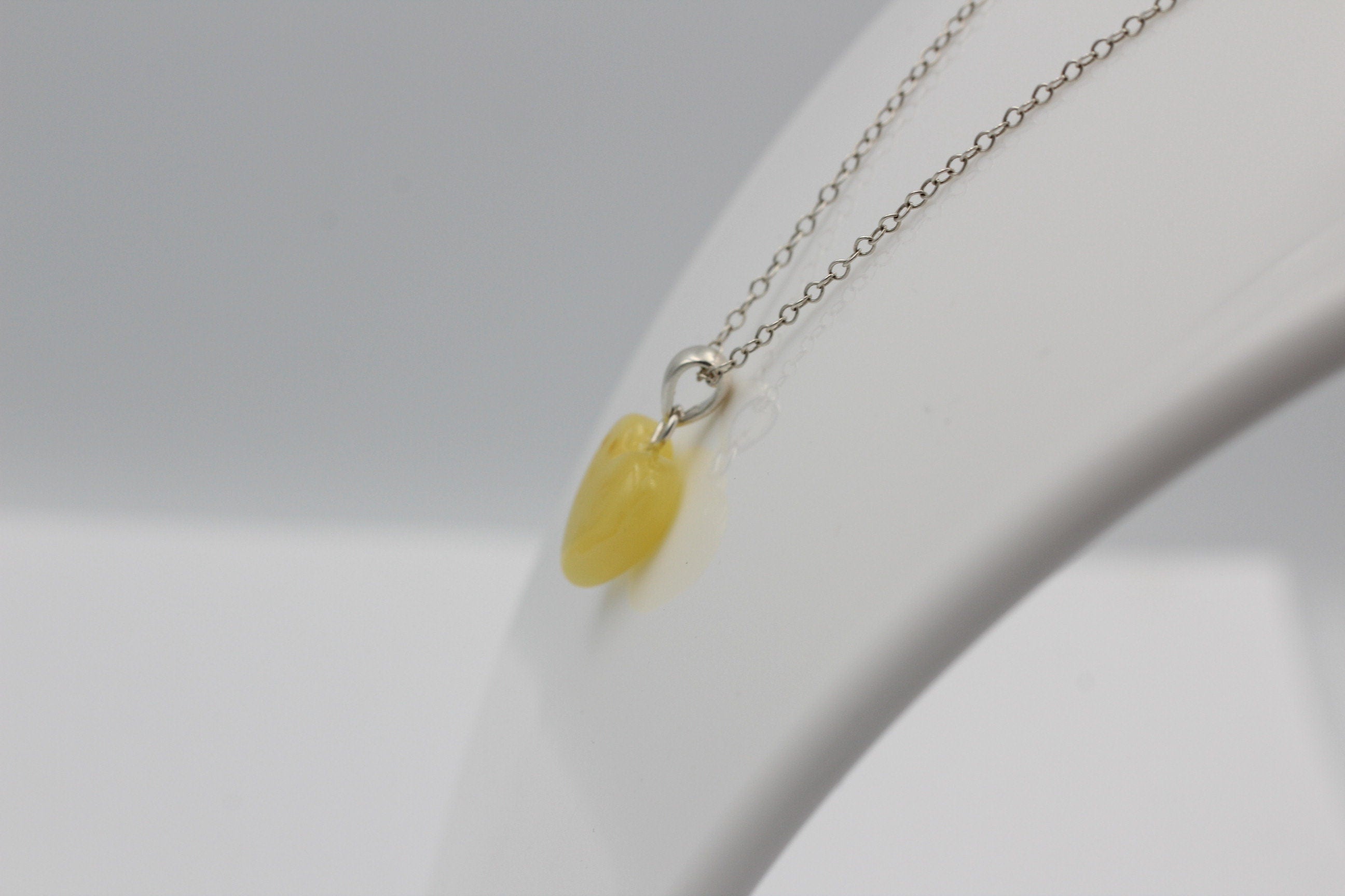 Bernstein Herz 925 Silber Anhänger Collieranhänger Herz aus Bernstein Schmuck