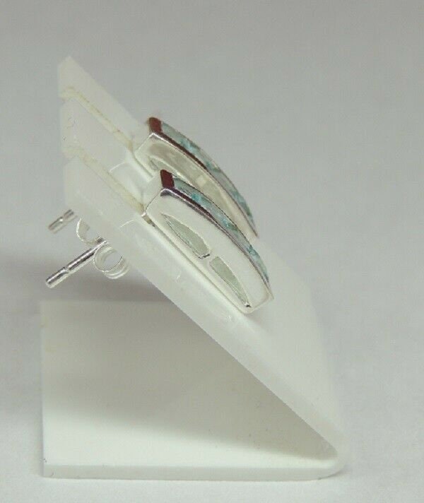 Edle 0,9 Carat Blautopas Square Ohrstecker 925 Silber Ohrring Ohrschmuck