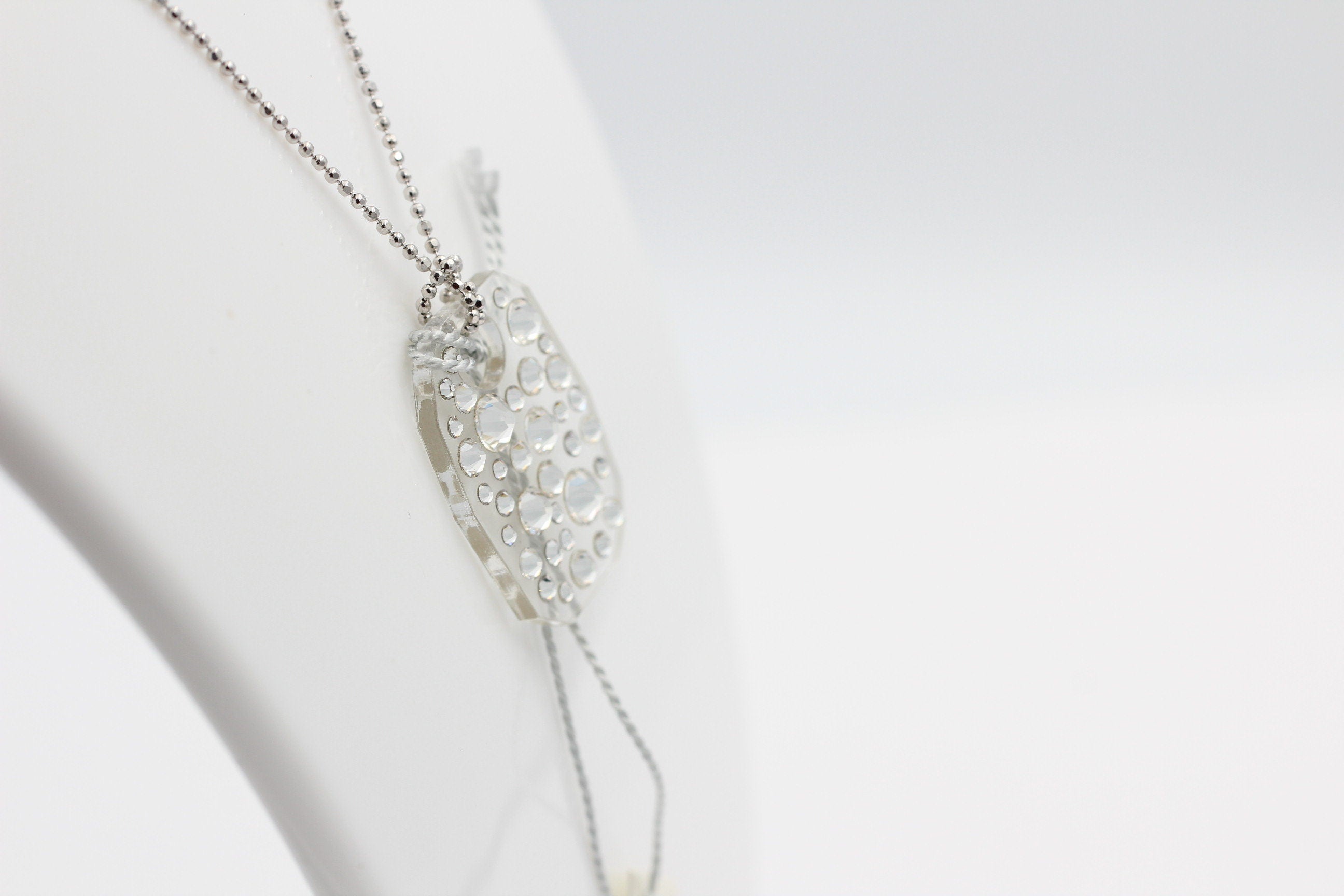 Collier Bubble mit Swarovski-Elements mit 925 Silber Kette