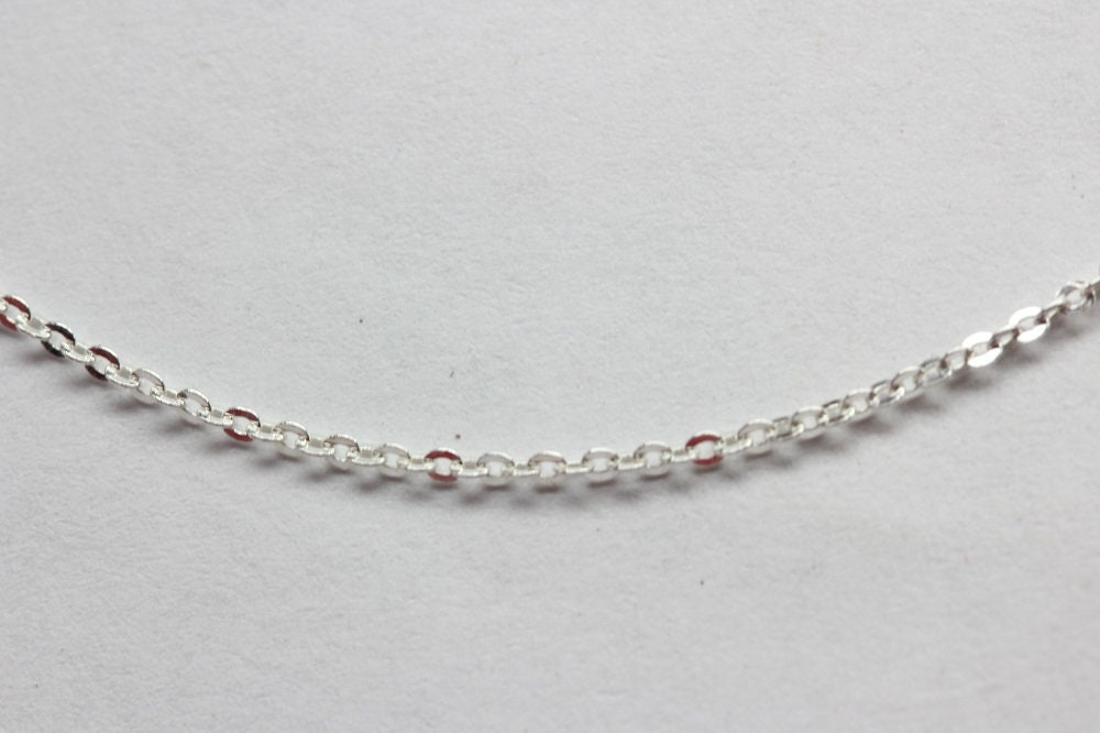 Anker Kette 925 Silber 1,1 mm Lange: 45 cm rhodiniert.. Collierkette