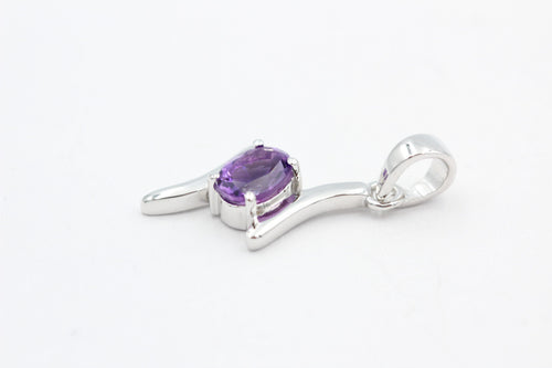 0,72 Carat brasilianischer Amethyst Anhänger 925  Silber  Brasilien