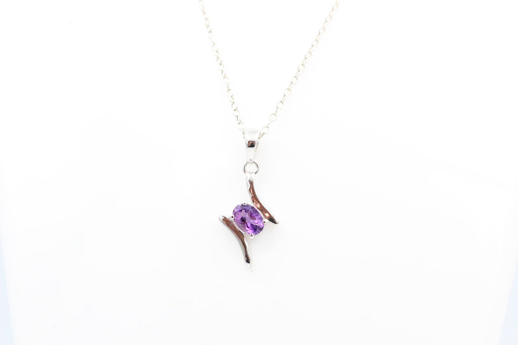 0,72 Carat brasilianischer Amethyst Anhänger 925  Silber  Brasilien