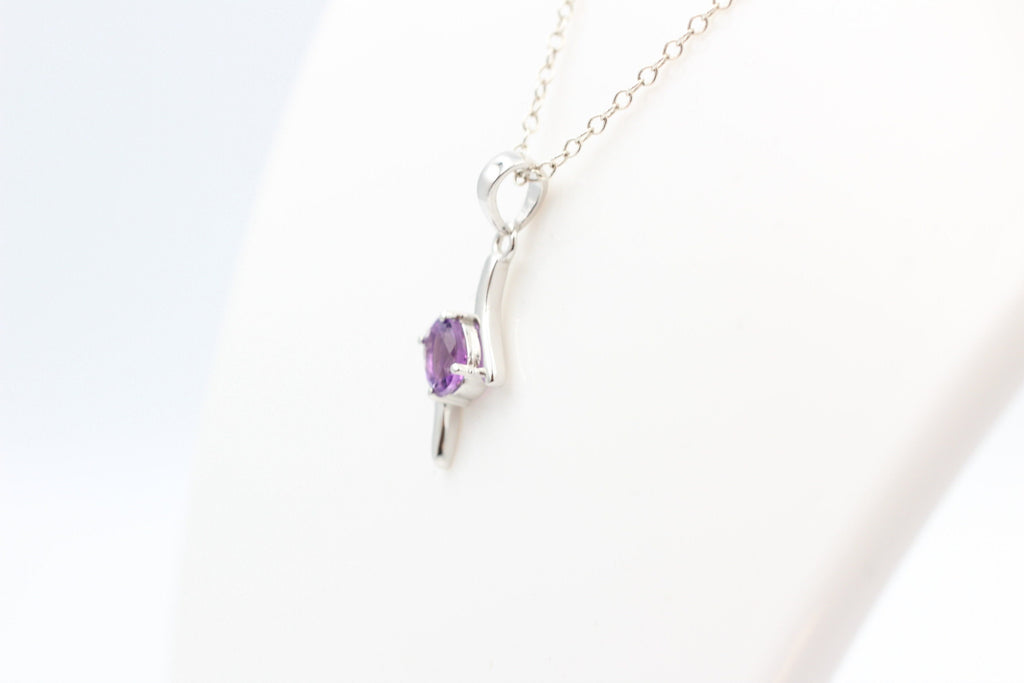 0,72 Carat brasilianischer Amethyst Anhänger 925  Silber  Brasilien