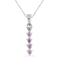 Edler 1,0 Carat bras. Amethyst Anhänger 925 Sterling Silber Collier Kette Top