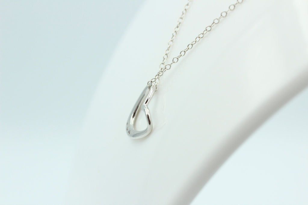 Edler 0,03 Carat champagner Diamant Herzanhänger 925 Silber Herz Collier Kette