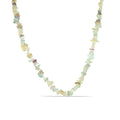 36,5 Carat funkelndes Flourit Collier Splitterkette 925 Silber mit Verlängerung