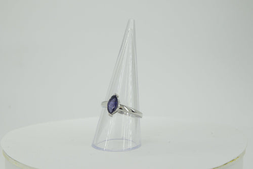 0,83 Carat Iolith Ring 925 Silber Wassersaphir Luchssaphir  Grasse 58 / 8 /18,5