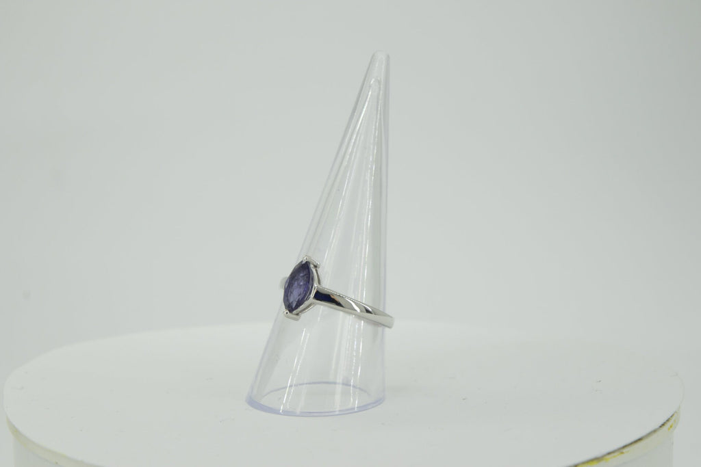 0,83 Carat Iolith Ring 925 Silber Wassersaphir Luchssaphir  Grasse 58 / 8 /18,5