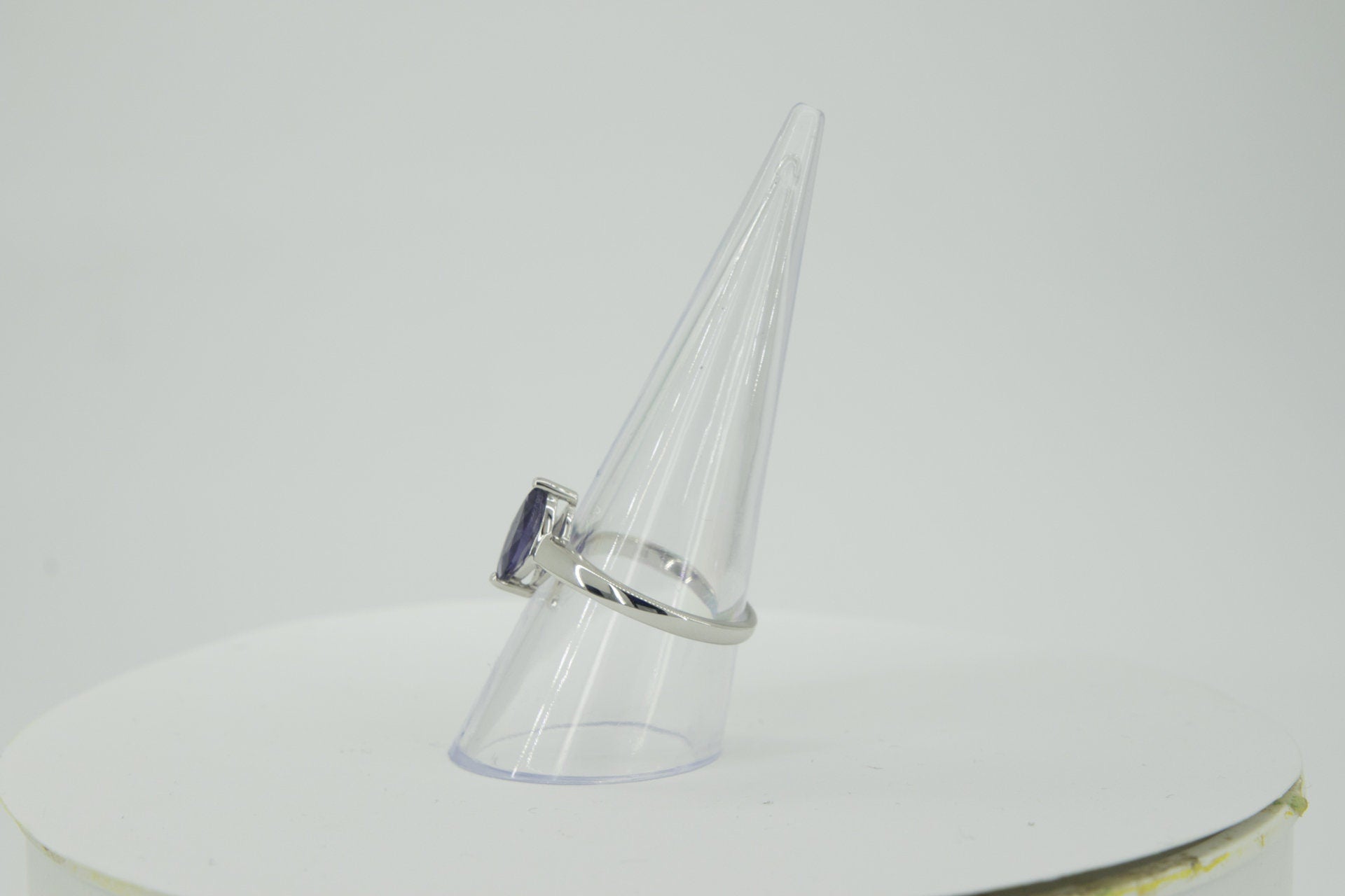 0,83 Carat Iolith Ring 925 Silber Wassersaphir Luchssaphir  Grasse 58 / 8 /18,5