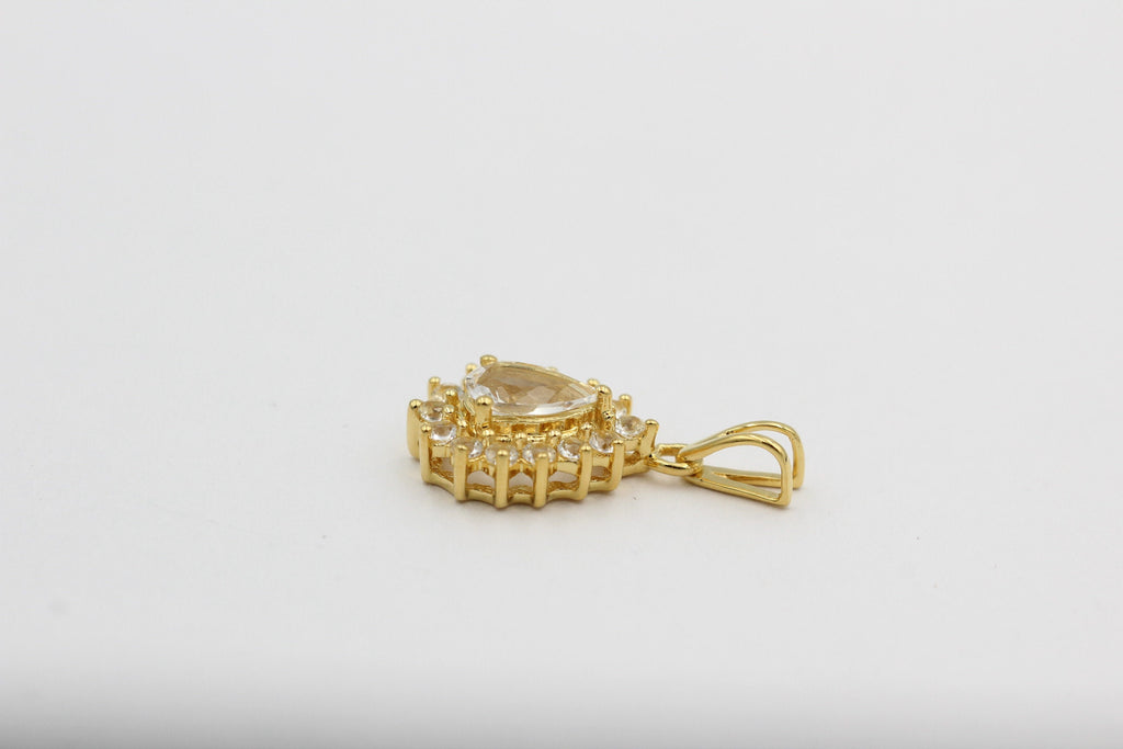 Edler 1,35 Carat  Weißtopas Anhänger 925 Silberweißer Topas Top