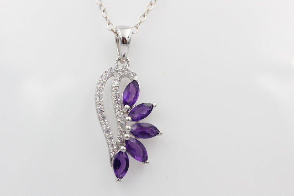 1,26 Carat afrikanischer Amethyst Anhänger 925 Silber  Edelstein aus Afrika