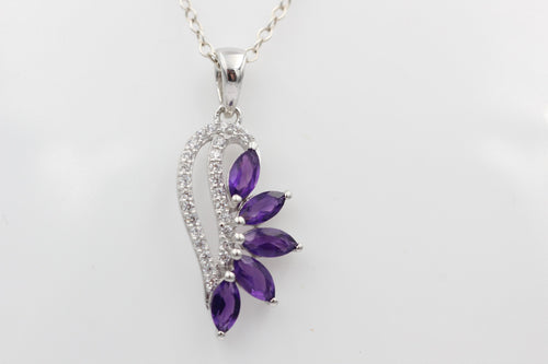 1,26 Carat afrikanischer Amethyst Anhänger 925 Silber  Edelstein aus Afrika