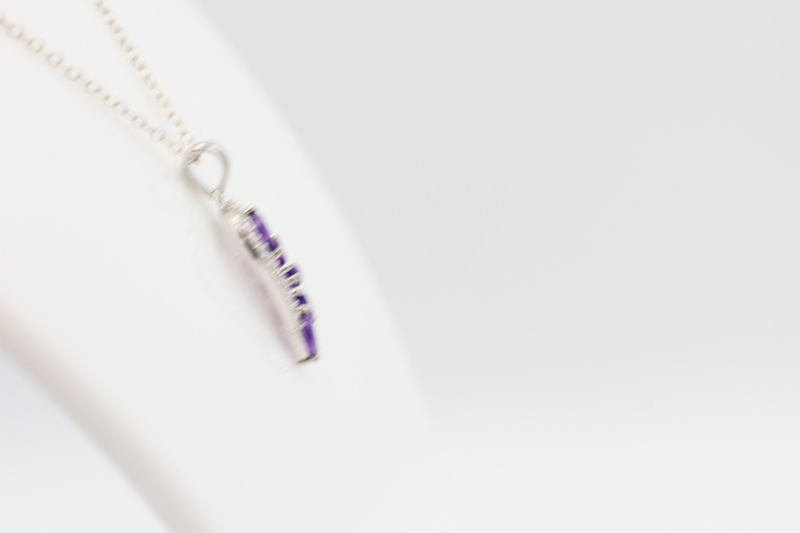 1,26 Carat afrikanischer Amethyst Anhänger 925 Silber  Edelstein aus Afrika