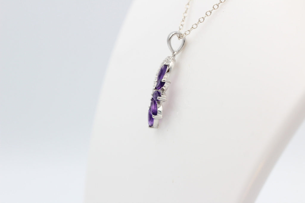 1,26 Carat afrikanischer Amethyst Anhänger 925 Silber  Edelstein aus Afrika