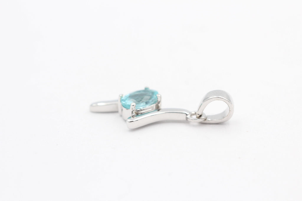 0,72  Carat seltener Apatit Anhänger 925 Silber Apatitanhänger Top seltener Apatit