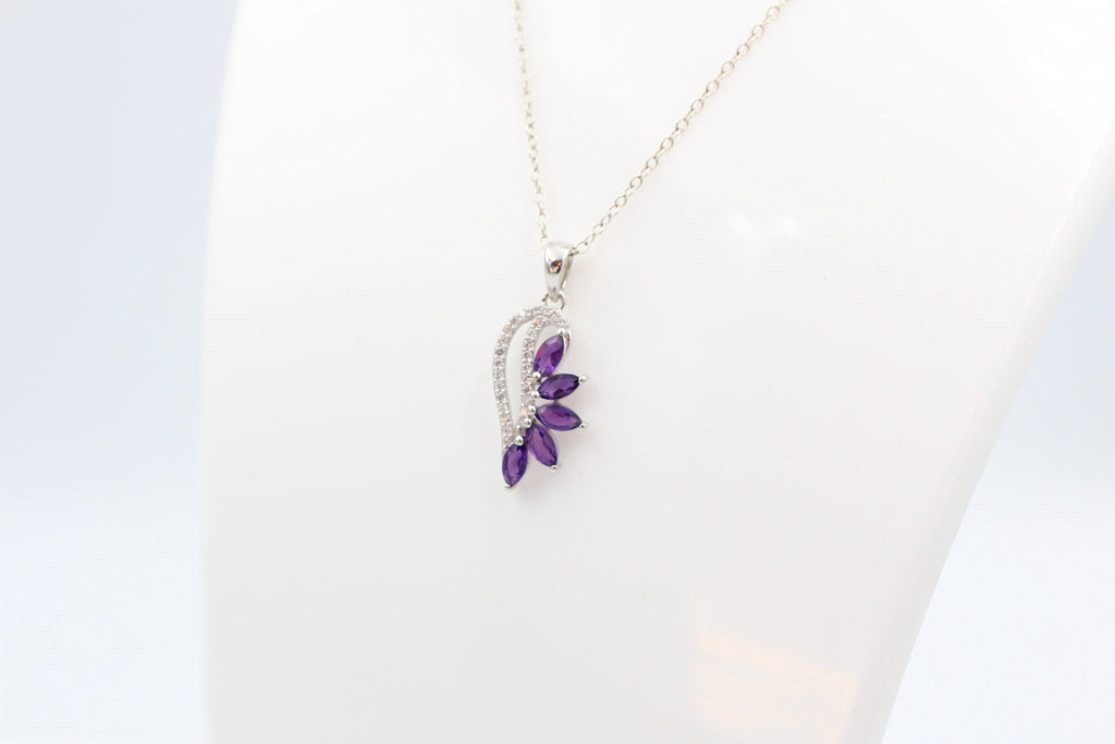 1,26 Carat afrikanischer Amethyst Anhänger 925 Silber  Edelstein aus Afrika