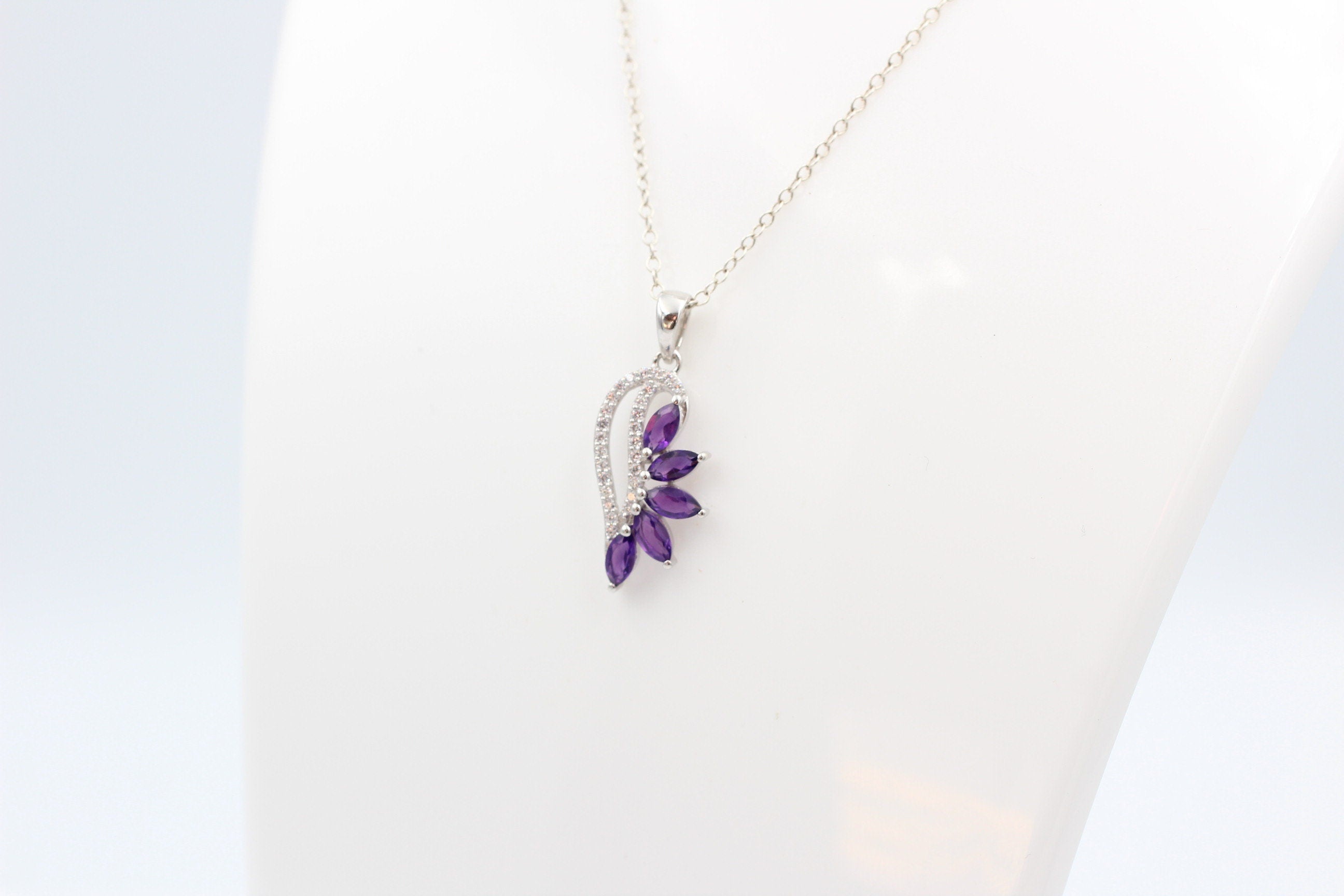 1,26 Carat afrikanischer Amethyst Anhänger 925 Silber  Edelstein aus Afrika