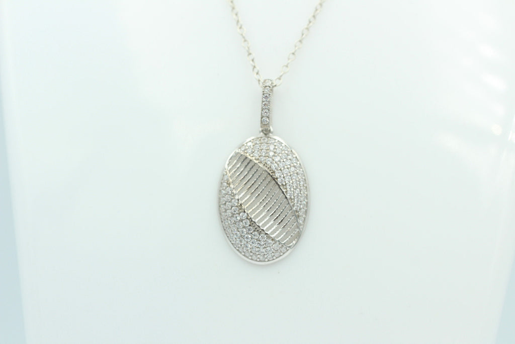 Anhänger mit Zirkonias 925 Silber Cubic Zirkon Silberanhänger Collier Kette Top