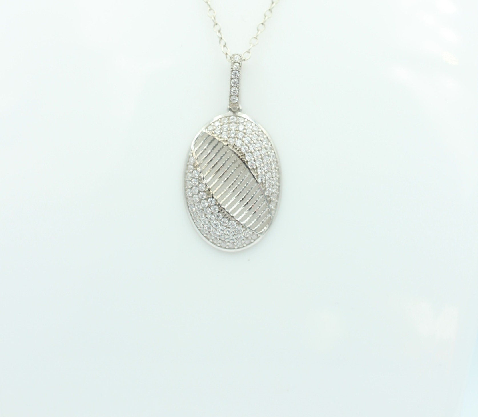Anhänger mit Zirkonias 925 Silber Cubic Zirkon Silberanhänger Collier Kette Top