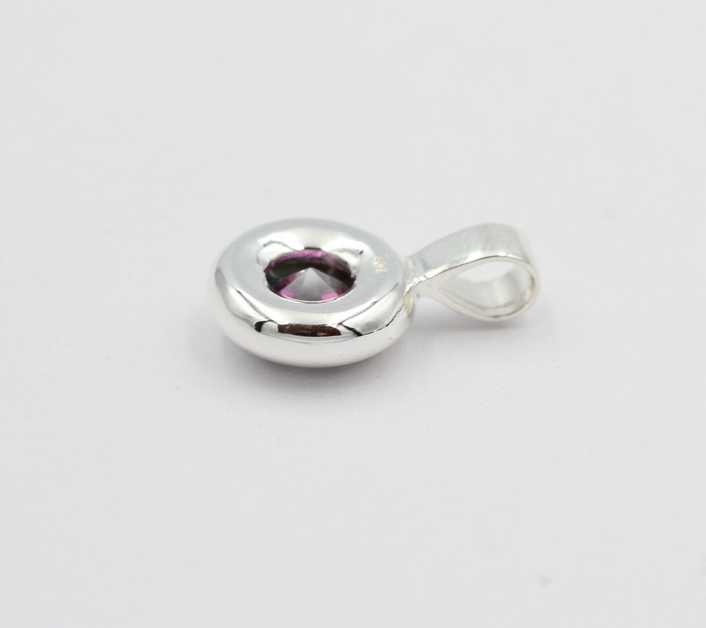 1,47 Carat Mystik Topas Anhänger 925 Silber Collier Kette Edelsteinanhänger