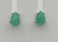 Edler 0,95 Carat Smaragd Ohrstecker 925 Silber Unisex Smaragdohrstecker top