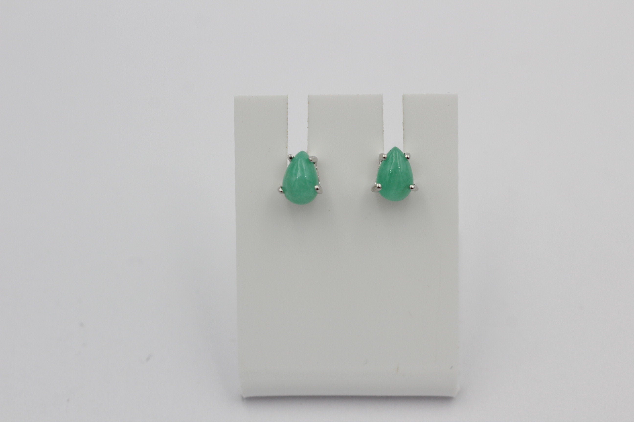 Edler 0,95 Carat Smaragd Ohrstecker 925 Silber Unisex Smaragdohrstecker top