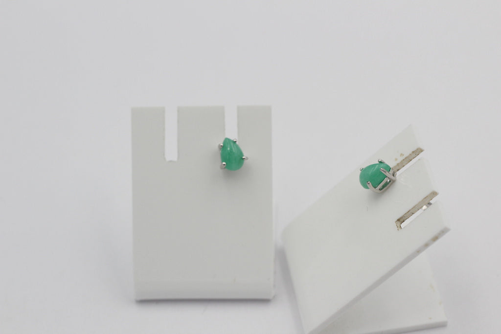 Edler 0,95 Carat Smaragd Ohrstecker 925 Silber Unisex Smaragdohrstecker top