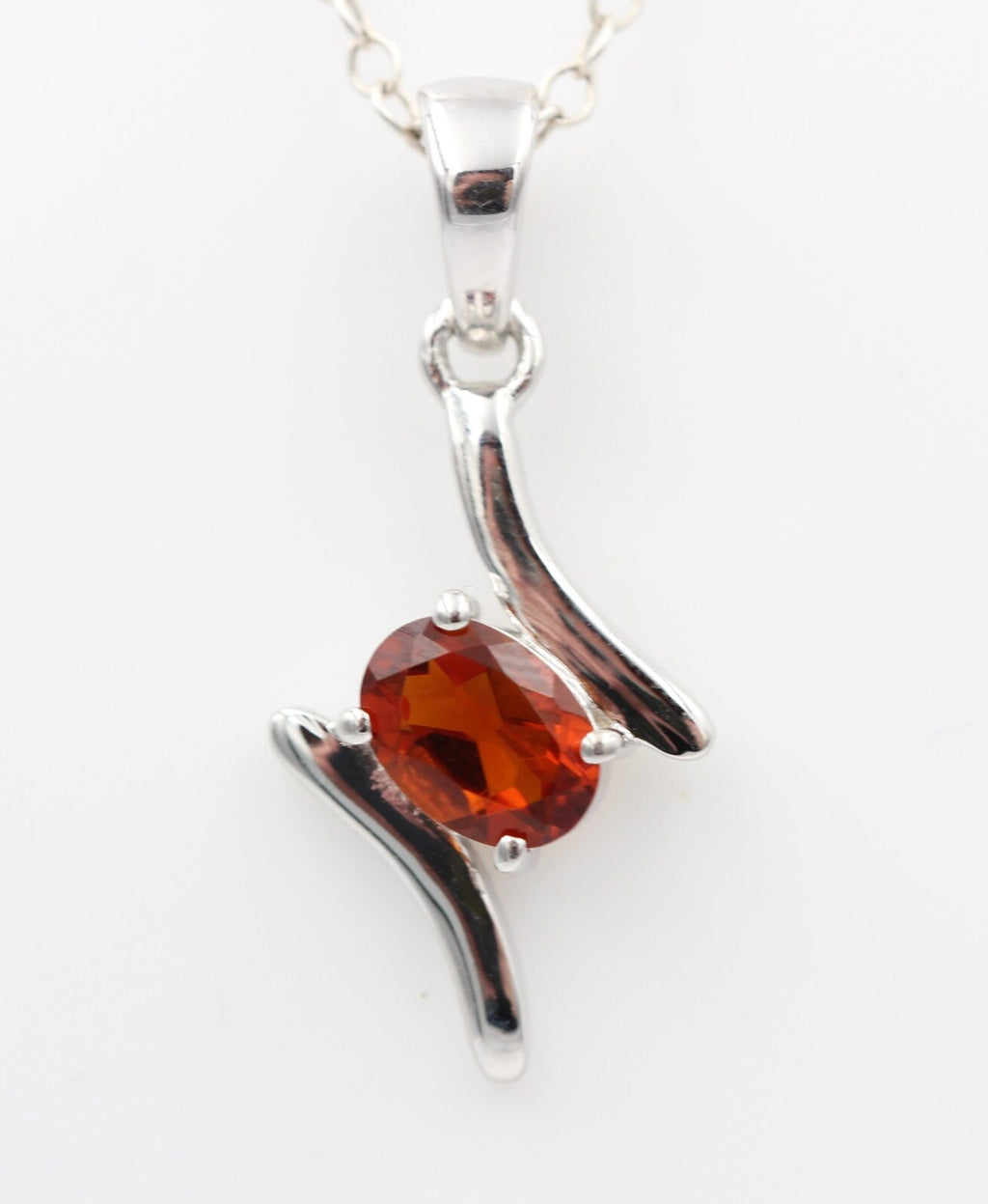 0,72 Carat Madeira Citrin Anhänger 925 Silber  Citrinanhänger seltener Madeira Citrin mit toller Farbe