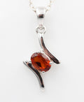 0,72 Carat Madeira Citrin Anhänger 925 Silber  Citrinanhänger seltener Madeira Citrin mit toller Farbe