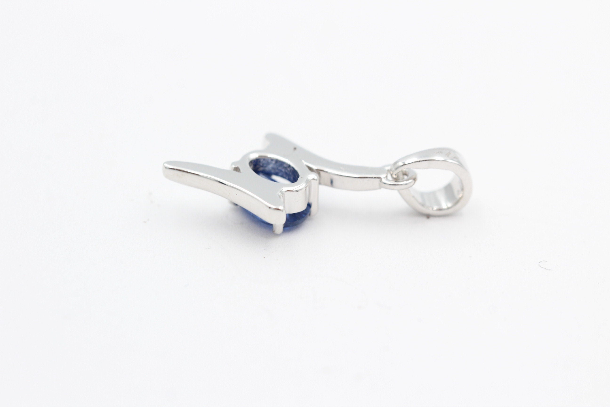 0,72 Carat blauer Kyanit Anhänger 925 Silber Kyanitanhänger