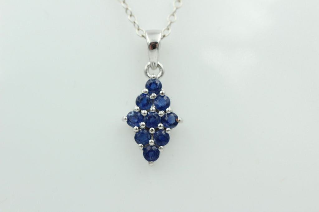 1,75 Carat blauer Kyanit Anhänger 925 Silber seltener Kyanit Edelstein