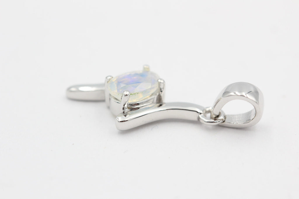 0,72 Carat Äthiopischer Opal Anhänger 925 Silber  Welo Opal Top