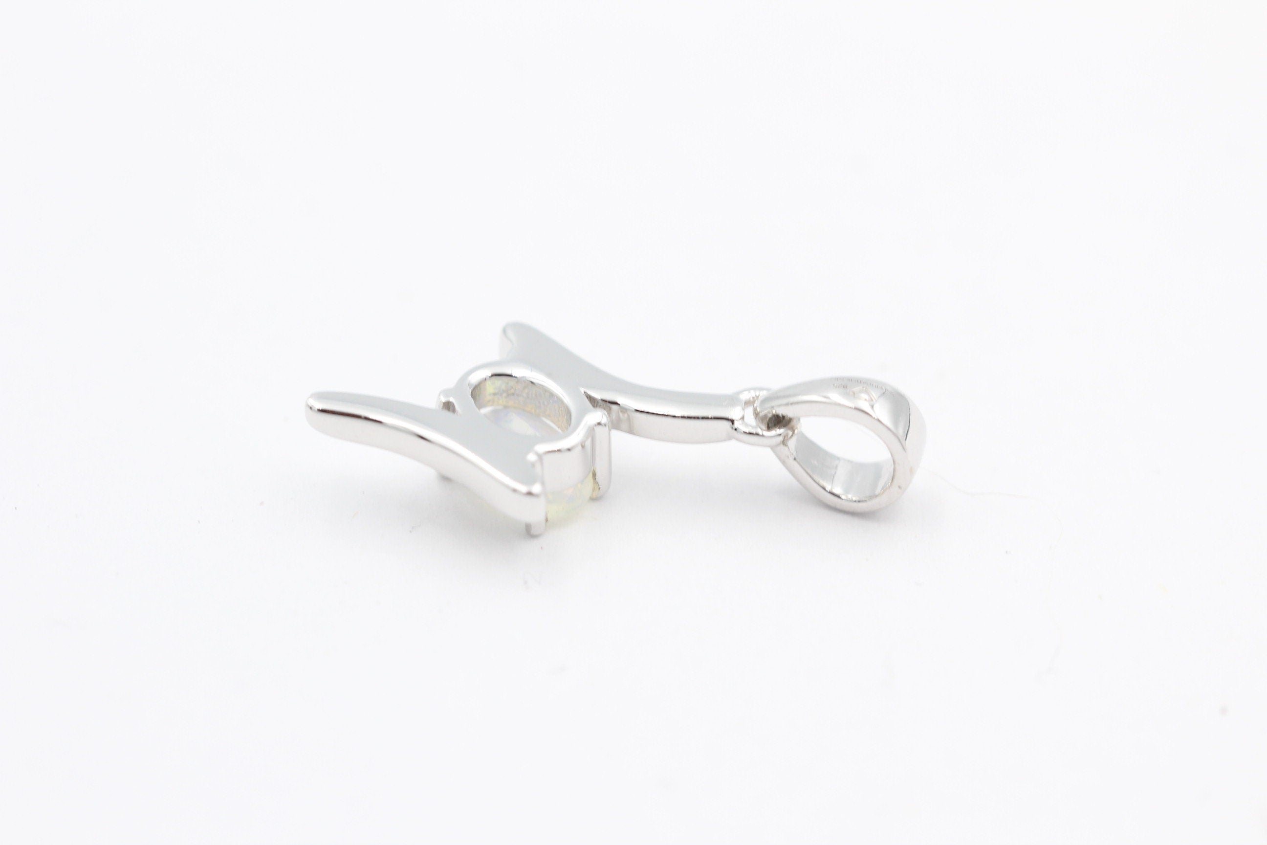 0,72 Carat Äthiopischer Opal Anhänger 925 Silber  Welo Opal Top