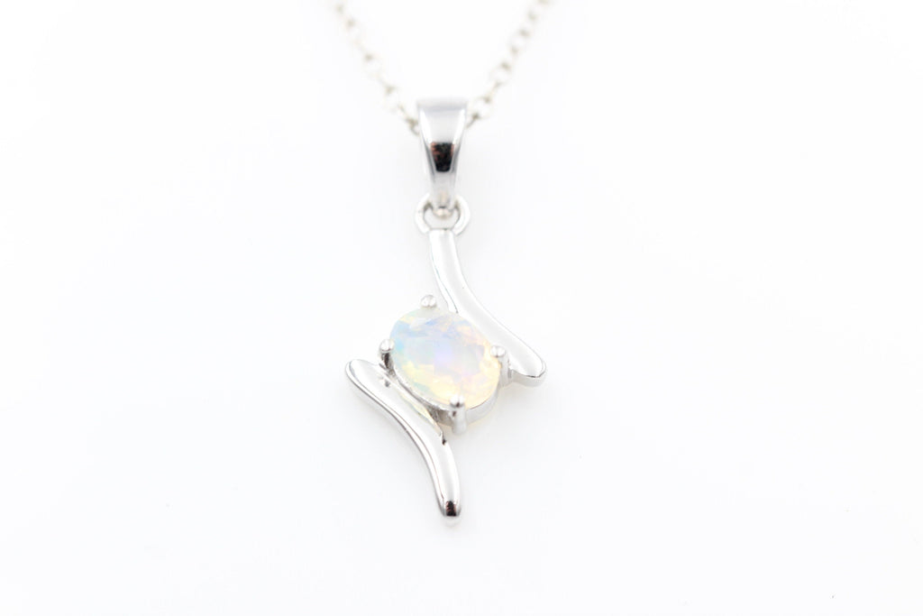 0,72 Carat Äthiopischer Opal Anhänger 925 Silber  Welo Opal Top