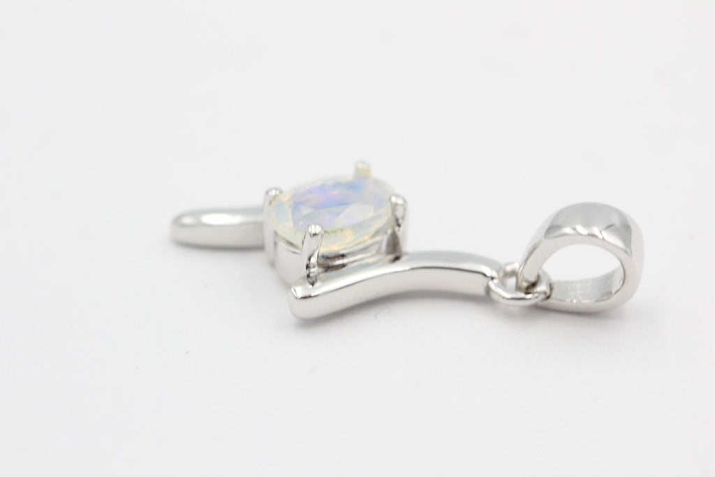 0,72 Carat Äthiopischer Opal Anhänger 925 Silber  Welo Opal Top
