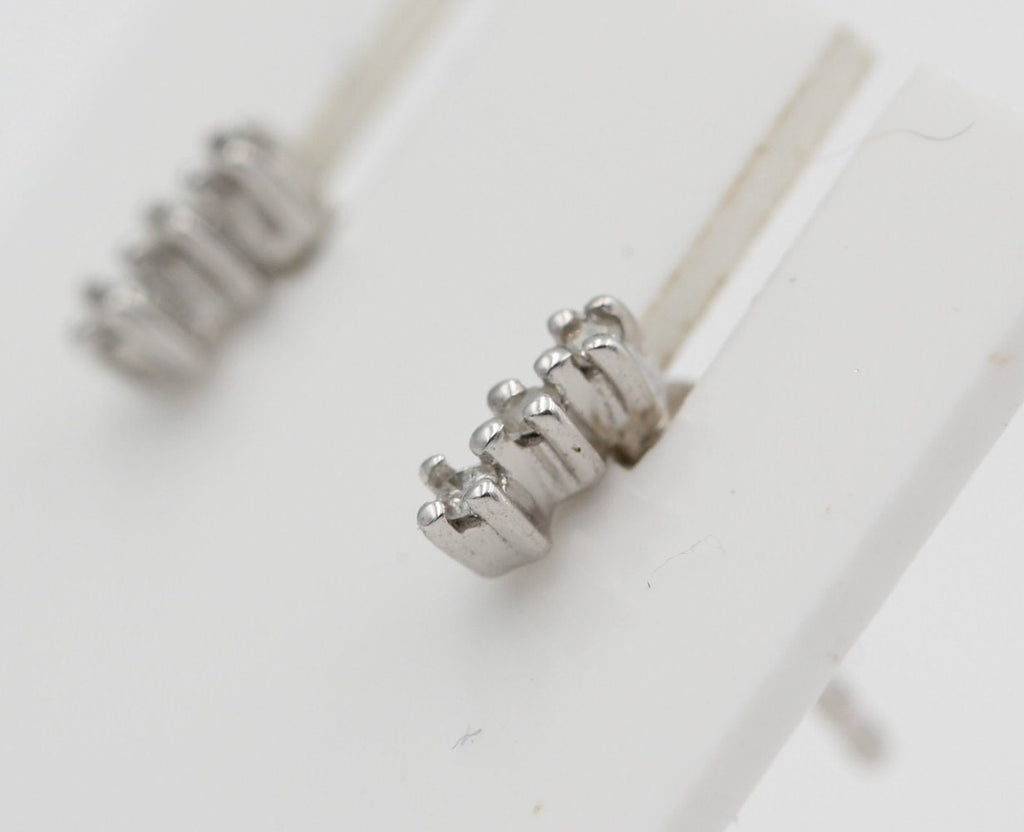 Edle 0,05 Carat Diamant Ohrstecker 925 Silber Diamantohrstecker Reinheit I2 - I3