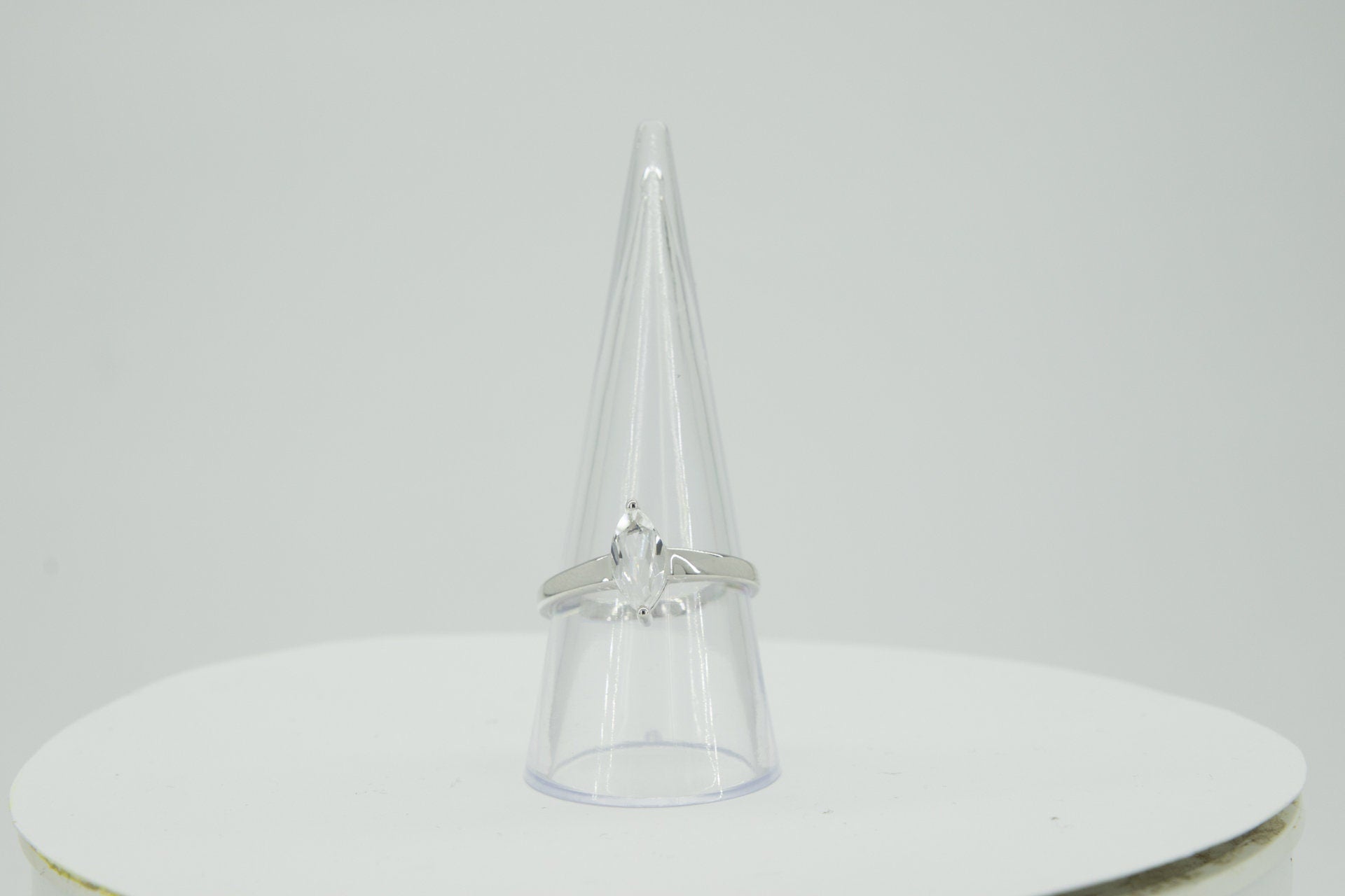 0,83 Carat weisstopas Ring 925 Silber weisse Topas Grasse 60 / 9 / 19,1 Edelstein