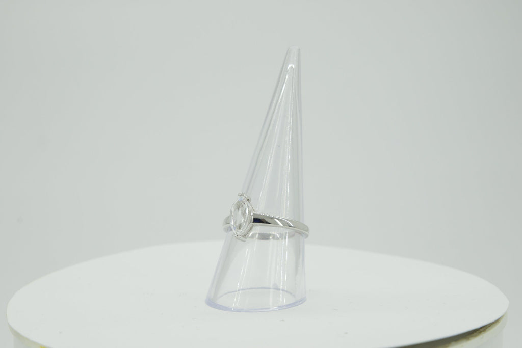 0,83 Carat weisstopas Ring 925 Silber weisse Topas Grasse 60 / 9 / 19,1 Edelstein