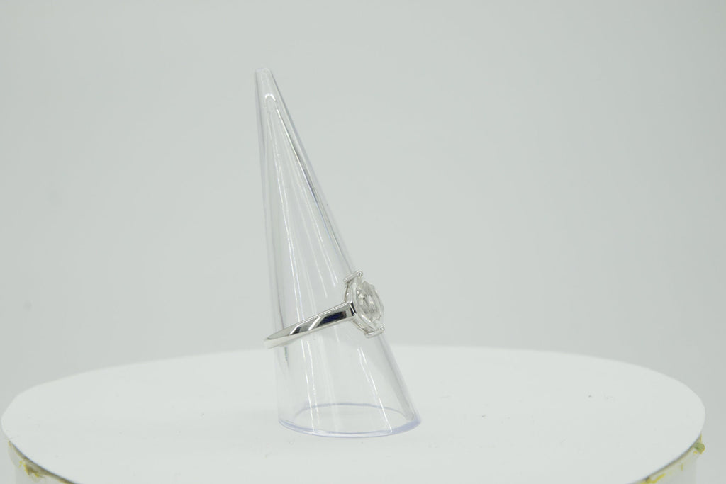 0,83 Carat weisstopas Ring 925 Silber weisse Topas Grasse 60 / 9 / 19,1 Edelstein