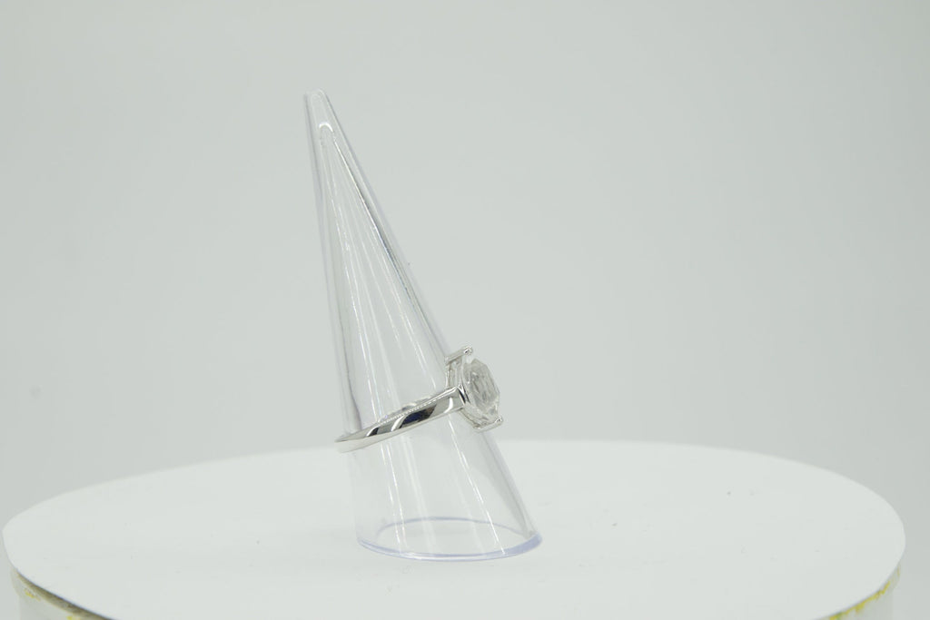 0,83 Carat weisstopas Ring 925 Silber weisse Topas Grasse 60 / 9 / 19,1 Edelstein