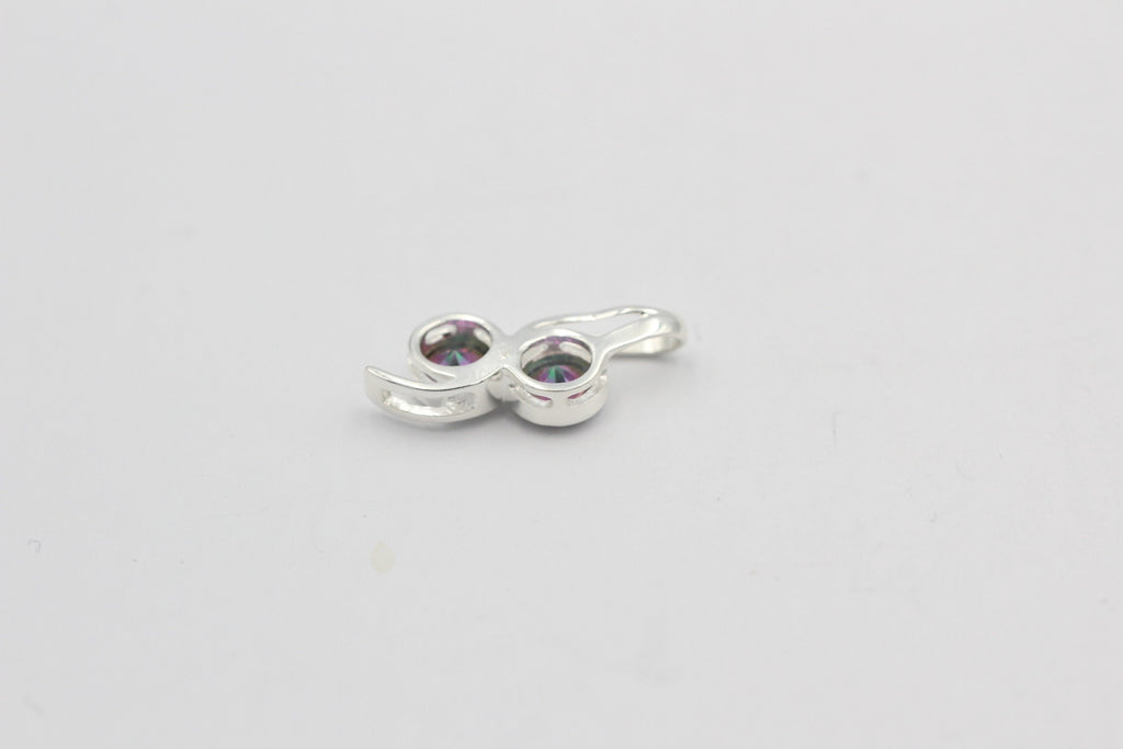 Edler 1,2 Carat Mystik Toaps Anhänger 925 Silber Collier Anhänger
