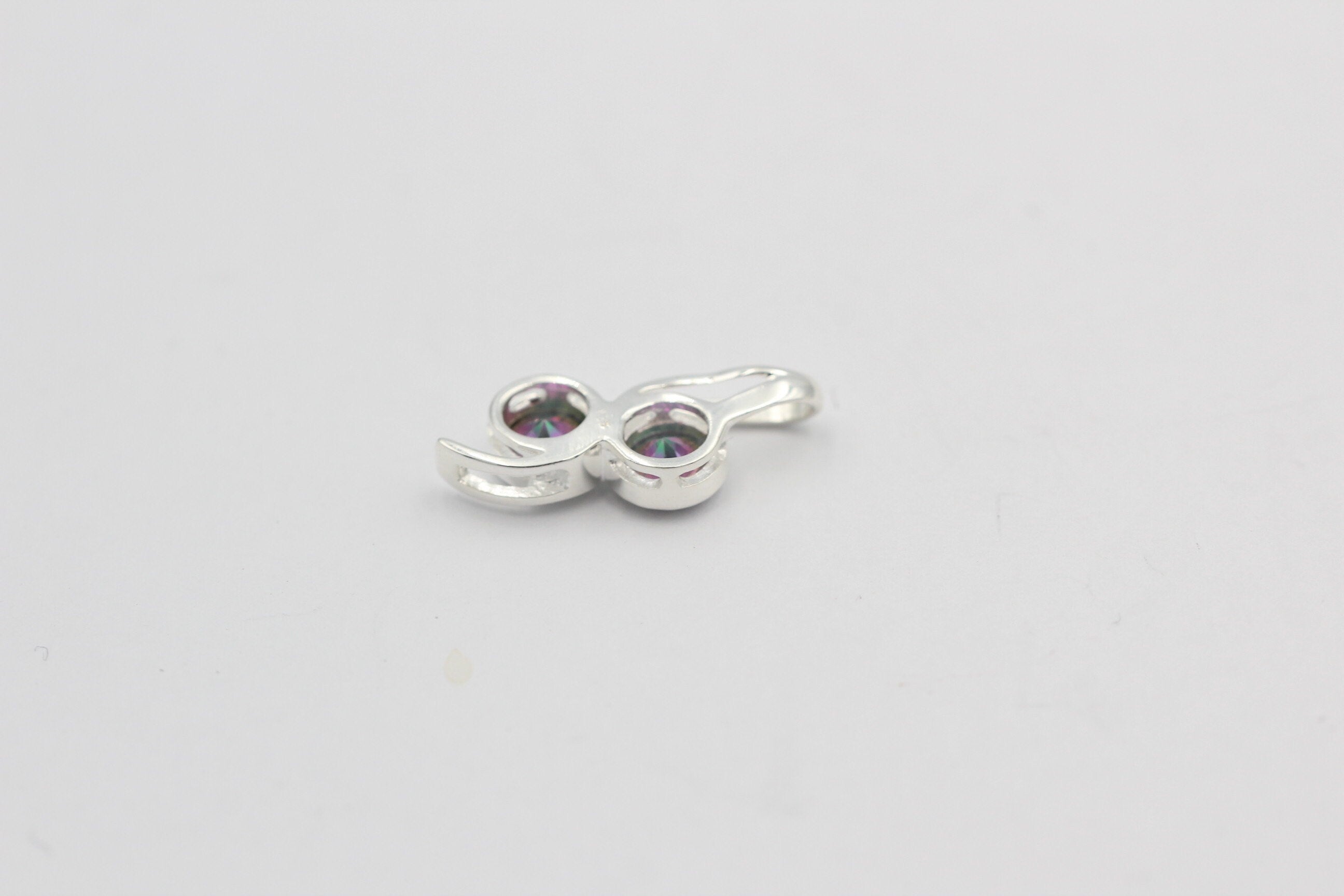 Edler 1,2 Carat Mystik Toaps Anhänger 925 Silber Collier Anhänger