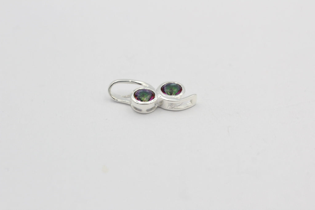 Edler 1,2 Carat Mystik Toaps Anhänger 925 Silber Collier Anhänger